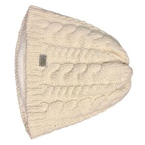 The North Face Cream Cable Knit Beanie